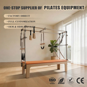 Table de Trapeze ZENJOY en Bois d'Érable avec Cadre en Tubes d'Aluminium <span class=keywords><strong>Haut</strong></span> de Gamme pour Studio Professionnel de Yoga et Pilates - Product Image 1
