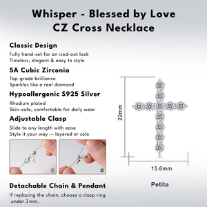 Envío Gratis, Joyería Religiosa Cristiana, Plata S925, Collar con Colgante de Cruz de Lujo con Diamantes CZ Chapados en Oro de 14K para Hombre y Mujer - Product Image 4