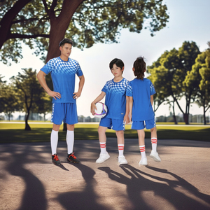 Precio de fábrica china, camiseta de fútbol, tela de malla, Kit de entrenamiento de fútbol para adultos y kits de fútbol personalizados, uniforme de fútbol para hombre - Product Image 4