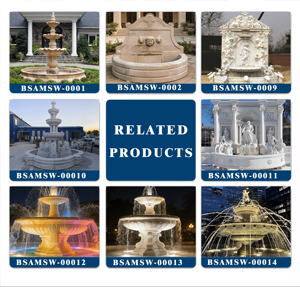 Statue d'ange en marbre blanc sculptée à la main, fontaine d'eau, <span class=keywords><strong>sculpture</strong></span>, fontaine de jardin d'ange pour la décoration de la cour de la villa - Product Image 2