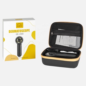 IBOOLO DE-3100 Dermascope 10X <span class=keywords><strong>magnifier</strong></span> l'appareil Dermatoscope médical Dermoscope en métal lumière ambre - Product Image 3