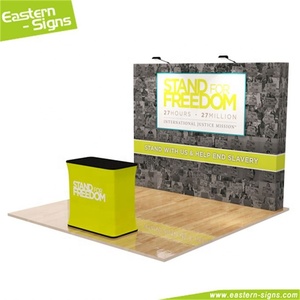 De gama <span class=keywords><strong>alta</strong></span> de aluminio, tela de tensión publicidad de exposición cabina con techo suspendido diseño - Product Image 2