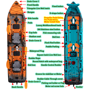 Yak Outdoors 2025 - Remo Modular Desmontable de Plástico de 2-3 Piezas, Silla de Pedal, Bote, Canoa, Kayak, Equipo de Pesca, <span class=keywords><strong>Surf</strong></span> - Product Image 6