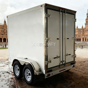 Camion de restauration mobile carré, chariots de vente de glaces, conteneur frigorifique de 20 pieds, chambre froide, remorque congélateur extérieure - Product Image 2