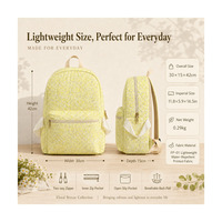 Sac à dos unisexe léger en dentelle à motif floral, personnalisable en gros, résistant à l'eau, grande capacité, idéal pour l'école