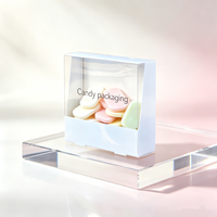 Boîte d'emballage pliable personnalisée avec logo, avec fermeture à pression, idéale pour l'emballage de bonbons et de snacks