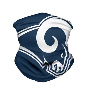 Custom Los Angeles Rams Cycling sports face scarf Multifunctional Headband Sunscreen Riding Mask for Men and Women