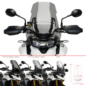 กระจกบังลมหน้ารถมอเตอร์ไซค์แบบยกสูงสำหรับ Triumph <span class=keywords><strong>Tiger</strong></span> <span class=keywords><strong>900</strong></span> <span class=keywords><strong>GT</strong></span> Low <span class=keywords><strong>GT</strong></span> <span class=keywords><strong>Pro</strong></span> ขายส่ง - Product Image 2
