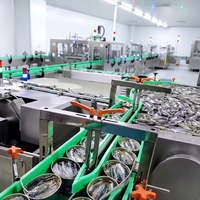 ENAK Ligne de découpe automatique clé en main pour poissons en conserve, pompe à engrenages haute efficacité, grande capacité, garantie 3 ans pour le traitement des sardines
