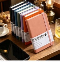 Carnet de notes en cuir souple avec logo personnalisé imprimé, couverture rigide A5 A6 A4, agenda, carnet en PU avec logo pour la promotion