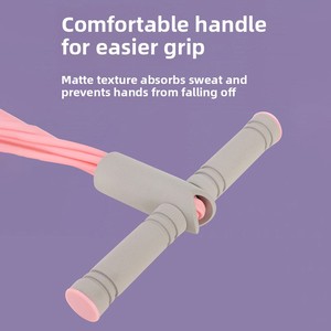 Appareil de fitness 6 tubes pour presse à jambes <span class=keywords><strong>et</strong></span> entraînement abdominal, avec pédale antidérapante, bande de résistance à tirer <span class=keywords><strong>et</strong></span> aide à l'entraînement aux sit-ups - Product Image 5