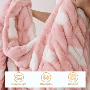 Vente flash : <span class=keywords><strong>Plaid</strong></span> pour adulte personnalisé, couleur unie, <span class=keywords><strong>fausse</strong></span> <span class=keywords><strong>fourrure</strong></span>, taille standard, pour canapé - Product Image 1