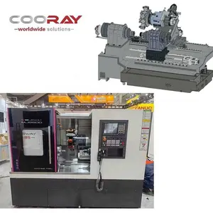 Máquina CNC de fresado automático de husillo de 4500 RPM Centro de torneado de cama inclinada Torno de 2 ejes Precio competitivo