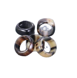 Horn <b>Rings</b> Bohemia Style Unisex Daily Wear Gift Jewelry <b>Plain</b> Design Natural Pattern Fashion <b>Rings</b> - Product Image 1
