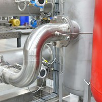 Tuyau de refroidissement liquide en acier inoxydable, collecteur de refroidissement liquide, circuit secondaire en acier inoxydable pour centres de données IA