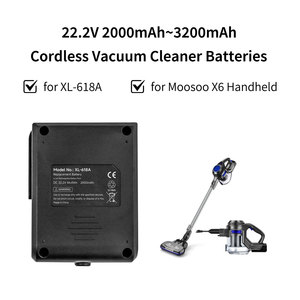 Batterie de remplacement au lithium 22,2 V 2000 mAh~3200 mAh pour aspirateur sans fil portatif XL-618A Moosoo X6 - Product Image 5