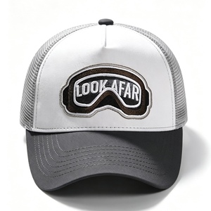 Custom <b>Trucker</b> Hat Patch Embroidered Mesh <b>Cap</b> Breathable Adjustable Snapback Baseball <b>Cap</b> <b>for</b> <b>Men</b> Women Outdoor Streetwear - Product Image 1