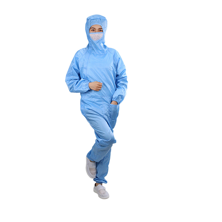 Factory Hot Sales Antistatic Garment Jumpsuit Cleanroom Antistatic Clothing Anti-static Suit Lab Supplies