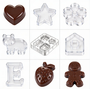 Moule en plastique pour chocolat pour la confiserie avec des formes personnalisées et un matériau <span class=keywords><strong>alimentaire</strong></span> - Product Image 1