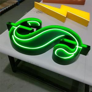Customized Store 3D Illuminated Signs Faux Neon Letters Neon <strong>Sign</strong> Letter with <strong>Shell</strong> - Product Image 6