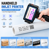 Imprimante jet d'encre portable pour tuyaux en PVC, système de marquage haute précision 25,4 mm pour la production de tuyaux en plastique