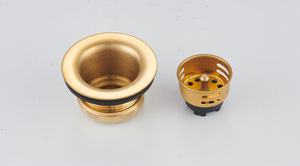 Nuevo Conjunto <span class=keywords><strong>de</strong></span> Desagüe para Lavabo <span class=keywords><strong>de</strong></span> <span class=keywords><strong>Baño</strong></span> en Color Dorado, con Filtro Extraíble, Diseño Moderno y Construcción Duradera - Product Image 4