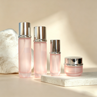 Bouteilles en verre vides de luxe de 40 ml, 100 ml, 120 ml, 50 g pour le soin de la peau, le sérum, l'emballage cosmétique, avec bouchon pompe