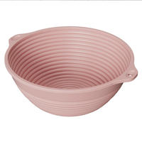 Panier de levage en silicone alimentaire pliable style rotin, bol de fermentation pour pâte, résistant à la chaleur, antiadhésif pour la pâtisserie maison