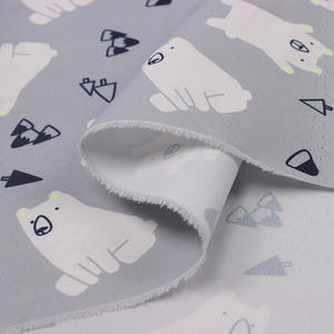 228T poliéster blanco oso <span class=keywords><strong>polar</strong></span> patrón de fluorescencia estampado para niños parka chaqueta - Product Image 6