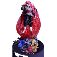 Figura de acción de PVC de Goku Super Saiyajin Gigante de 45 cm, color rojo melocotón, modelo de anime japonés, estatua decorativa, venta al por mayor