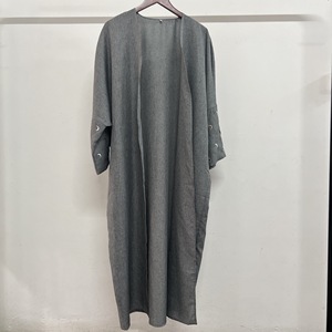 Abito <span class=keywords><strong>Lungo</strong></span> Modesto per Donne Musulmane Eid/Ramadan in Organza con Vita Naturale, Trasparente, Linea A, Ricamo Geometrico alla Moda - Product Image 3