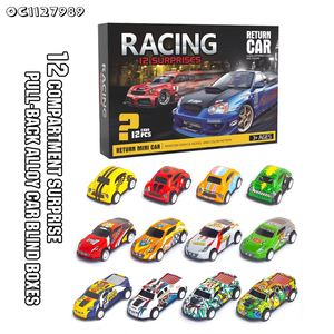 12 pezzi per <span class=keywords><strong>bambini</strong></span> in metallo pressofuso, modello di auto da corsa, scatola personalizzata per ciechi, scatola regalo a sorpresa per <span class=keywords><strong>bambini</strong></span> - Product Image 5