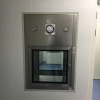 Nouvelle boîte de passage pour salle blanche avec portes entrecroisées, certifiée CE, en acier inoxydable SUS304 pour le contrôle de la contamination