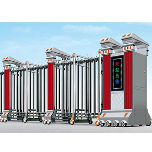 Automatisches Teleskop-Schiebetor, Einziehbares Tor aus Edelstahl für Sicherheit, Villa, Schule, Korrosionsbeständig, Langlebig, Einfach - Product Image 3