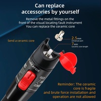 Probador de Cable de fibra óptica Ftth, rastreador de fallas láser rojo, interfaz Universal, Conector de 2,5mm, localizador Visual de fallas Sc/ST/FC, 50MW