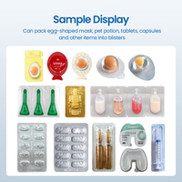 Machine d'emballage sous blister entièrement automatique certifiée CE pour le remplissage de liquides, crèmes, pâtes, lotions, parfums et huiles cosmétiques