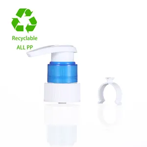 Down Lock Lotion Pump Easy Recycled Clip Lock 28mm Lotion Dispenser Pump For Cosmetic