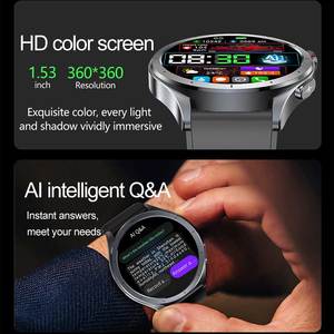 Montres intelligentes de sport <span class=keywords><strong>ECG</strong></span> imperméables pour hommes et femmes, mode en gros 2025, avec SDK - Product Image 4