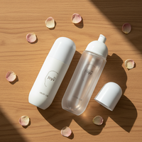 Emballages cosmétiques en plastique PETG personnalisés vides, flacons cosmétiques de 30/45/65/100/150 ml avec pompe à lotion dorée, flacons vaporisateurs de luxe