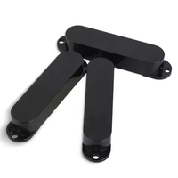 Couvre-sondes de guitare électriques en plastique noir durable à bobine simple, modèle YS-PC03-BK, pour pièces de guitare électrique