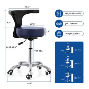 Silla dental de hospital para asistente de médico y enfermera, función de elevación y giro, equipo médico oral para uso clínico - Product Image 3