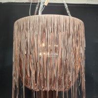 Lustres en cuir, luminaires décoratifs suspendus, lampes de salon, lampes suspendues de luxe