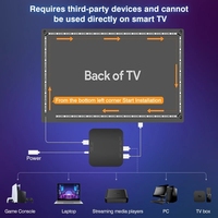 Bande lumineuse LED pour écran de télévision intelligent, rétroéclairage LED, synchronisation des couleurs, éclairage ambiant, compatible HDMI 2.0, pour téléviseurs 4K de 40 à 120 pouces