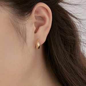 Dylam Geometric Minimalist Design Fashion Fine Daily Dress up Jewelry Accessories S925 <b>Silver</b> Trapezoid Glossy <b>Clip</b> on Earrings - Product Image 3
