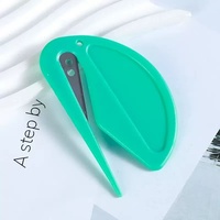 Mini-couteau à film plastique rigide PE, couteau artisanal en différentes couleurs, outil de coupe pour film étirable, utilisation en promotion en supermarché