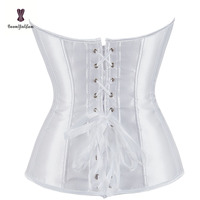 Sous-vêtements sexy gothiques en dentelle respirante, lingerie de mode, corset de mariée blanc pour femmes, taille plus