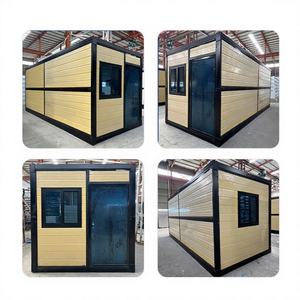 Contenedor Plegable Prefabricado de Acero de 20/40 Pies, Panel Sándwich, Casa Portátil, Escuela, Apartamento, Centro Comercial, Exterior - Product Image 1