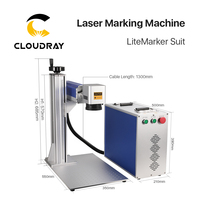 Machine de marquage Laser à Fiber nuages, dispositif de marquage avec couvercle de protection pour le bricolage