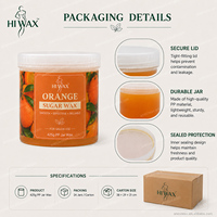Cire dépilatoire en bande parfumée à l'orange, 300g 425g, en gros, pour l'épilation et les soins de beauté