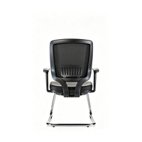 Chaise de bureau moderne abordable en cuir PU respirant, chaise d'architecte, chaise de conférence, chaise de réception, chaise pour visiteurs sans roulettes